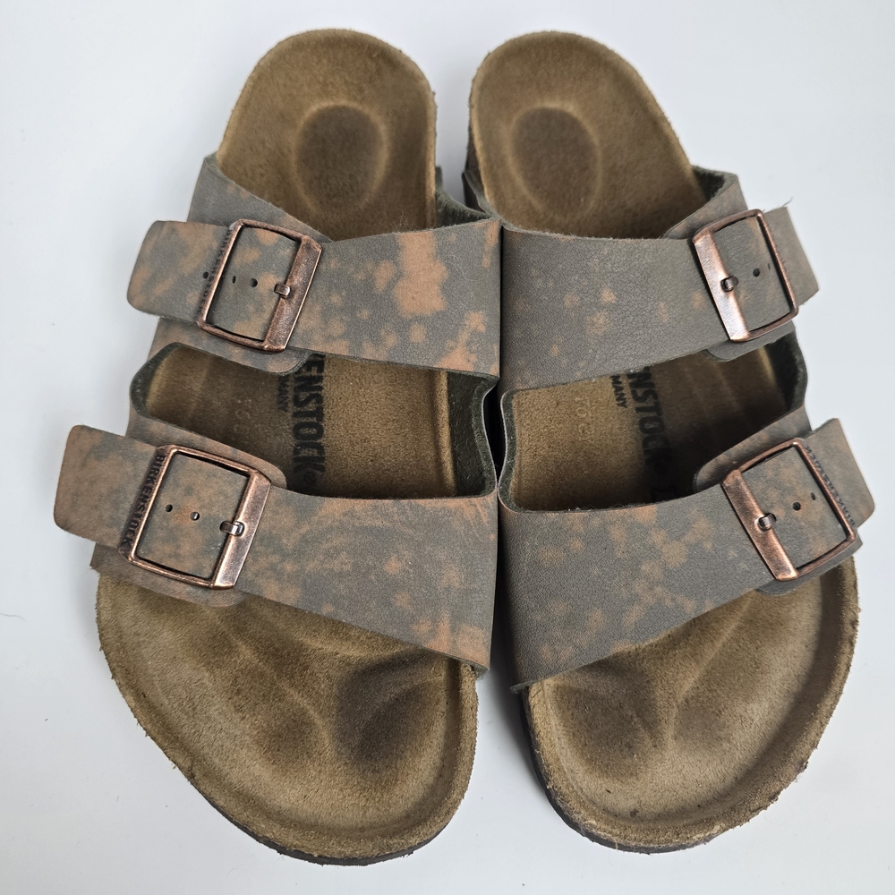 Birkenstock Gray and Brown Sandals Sz 42